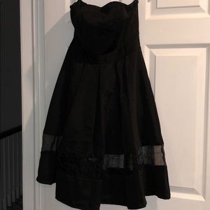 EXPRESS black strapless dress